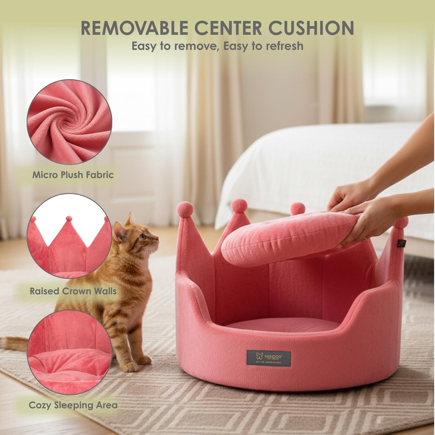 Amazon.com: NANDOG PET GEAR: Crown Beds